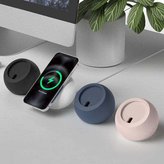 Silicone Pellet Magsafe Magnetic Charger Holder for iPhone 12 Series and Above
