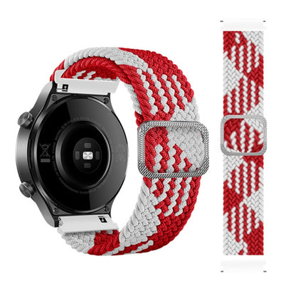 Universal Adjustable Nylon Braided Elasticity Replacement Strap Watchband, 20mm, 22mm