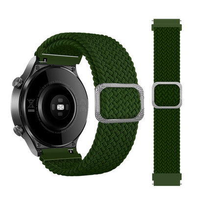 Universal Adjustable Nylon Braided Elasticity Replacement Strap Watchband, 20mm, 22mm
