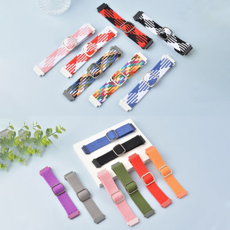 Universal Adjustable Nylon Braided Elasticity Replacement Strap Watchband, 20mm, 22mm