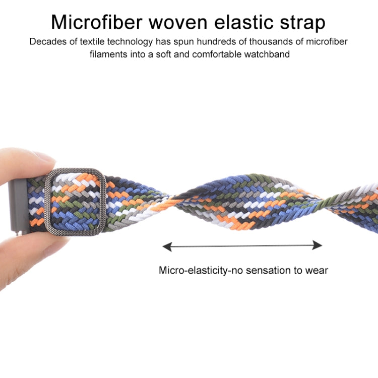 Universal Adjustable Nylon Braided Elasticity Replacement Strap Watchband, 20mm, 22mm