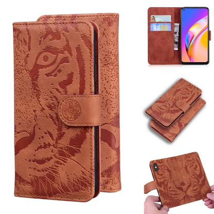 Tiger Embossing Pattern Horizontal Flip Leather Case with Holder & Card Slots & Wallet, For OPPO A15 / A15S, For OPPO A55 5G / A54 4G, For OPPO Realme V11 5G, For OPPO A74 4G / F19 4G, For OPPO A92S / Reno4 Z 5G, For OPPO A94 4G / F19 Pro              ...