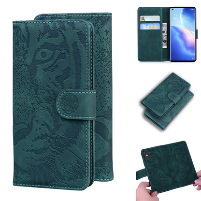 Tiger Embossing Pattern Horizontal Flip Leather Case with Holder & Card Slots & Wallet, For OPPO A15 / A15S, For OPPO A55 5G / A54 4G, For OPPO Realme V11 5G, For OPPO A74 4G / F19 4G, For OPPO A92S / Reno4 Z 5G, For OPPO A94 4G / F19 Pro              ...