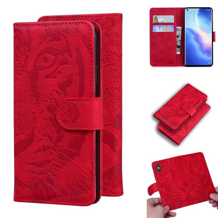 Tiger Embossing Pattern Horizontal Flip Leather Case with Holder & Card Slots & Wallet, For OPPO A15 / A15S, For OPPO A55 5G / A54 4G, For OPPO Realme V11 5G, For OPPO A74 4G / F19 4G, For OPPO A92S / Reno4 Z 5G, For OPPO A94 4G / F19 Pro              ...