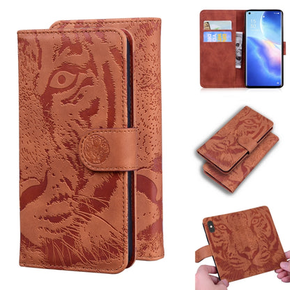 Tiger Embossing Pattern Horizontal Flip Leather Case with Holder & Card Slots & Wallet, For OPPO A15 / A15S, For OPPO A55 5G / A54 4G, For OPPO Realme V11 5G, For OPPO A74 4G / F19 4G, For OPPO A92S / Reno4 Z 5G, For OPPO A94 4G / F19 Pro              ...