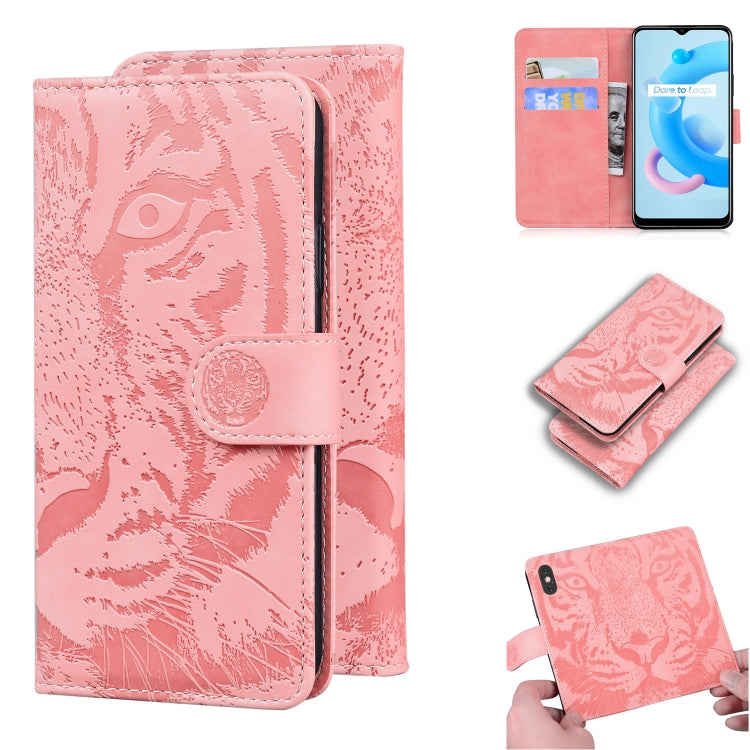 Tiger Embossing Pattern Horizontal Flip Leather Case with Holder & Card Slots & Wallet, For OPPO A15 / A15S, For OPPO A55 5G / A54 4G, For OPPO Realme V11 5G, For OPPO A74 4G / F19 4G, For OPPO A92S / Reno4 Z 5G, For OPPO A94 4G / F19 Pro              ...