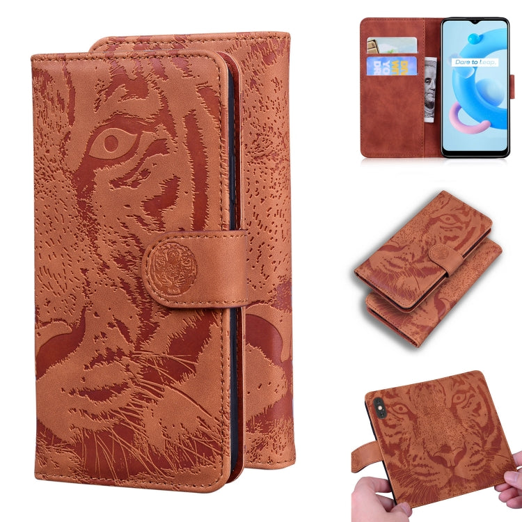 Tiger Embossing Pattern Horizontal Flip Leather Case with Holder & Card Slots & Wallet, For OPPO A15 / A15S, For OPPO A55 5G / A54 4G, For OPPO Realme V11 5G, For OPPO A74 4G / F19 4G, For OPPO A92S / Reno4 Z 5G, For OPPO A94 4G / F19 Pro              ...