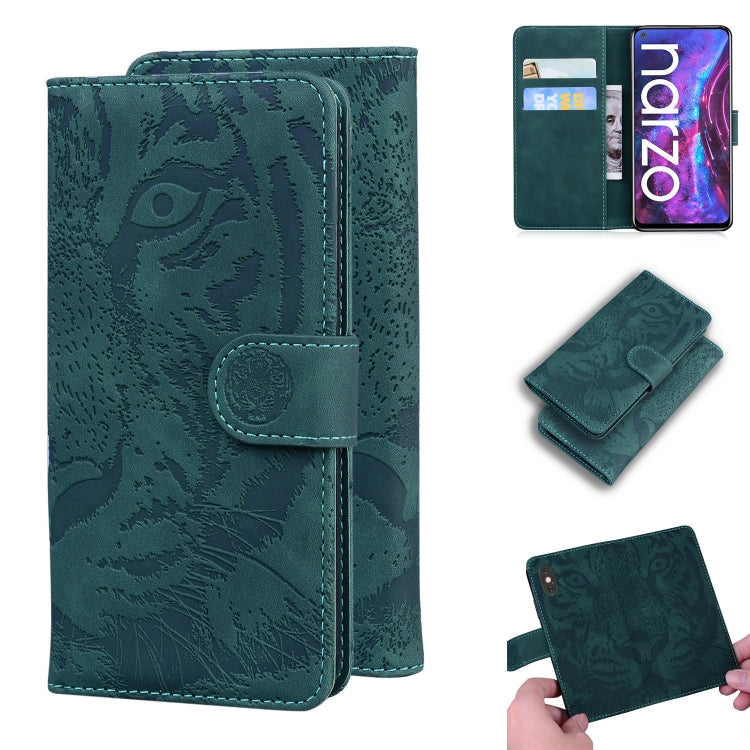 Tiger Embossing Pattern Horizontal Flip Leather Case with Holder & Card Slots & Wallet, For OPPO A15 / A15S, For OPPO A55 5G / A54 4G, For OPPO Realme V11 5G, For OPPO A74 4G / F19 4G, For OPPO A92S / Reno4 Z 5G, For OPPO A94 4G / F19 Pro              ...