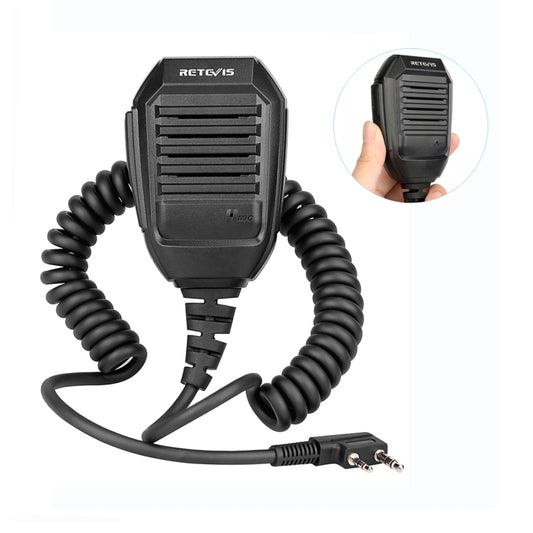 RETEVIS RS-113 2 Pin Remote Speaker Microphone for H777/UV5R/RT21/RT1/RT3, RS-113