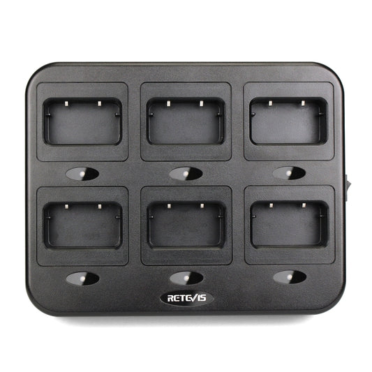 RETEVIS RTC21 Multi-function Six-Way Walkie Talkie Charger for Retevis RT21/RT24,, RTC21 EU Plug, RTC21 US Plug
