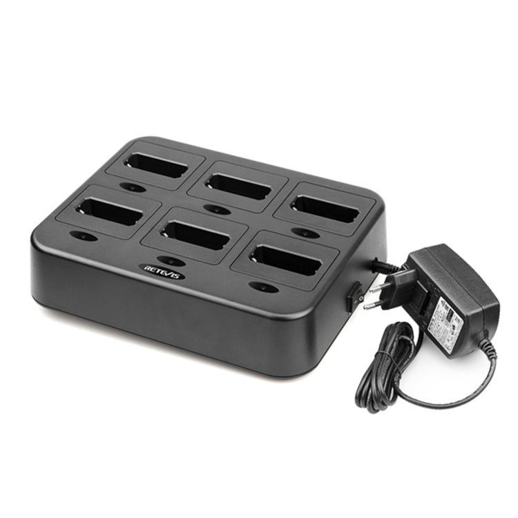 RETEVIS RTC22 Multi-function Six-Way Walkie Talkie Charger for Retevis RT22,, RTC22 US Plug, RTC22 EU Plug