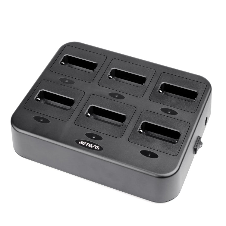 RETEVIS RTC22 Multi-function Six-Way Walkie Talkie Charger for Retevis RT22,, RTC22 US Plug, RTC22 EU Plug