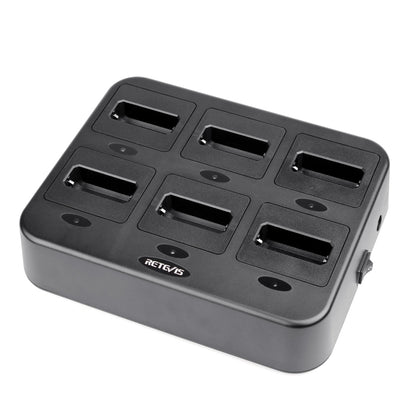 RETEVIS RTC22 Multi-function Six-Way Walkie Talkie Charger for Retevis RT22,, RTC22 US Plug, RTC22 EU Plug