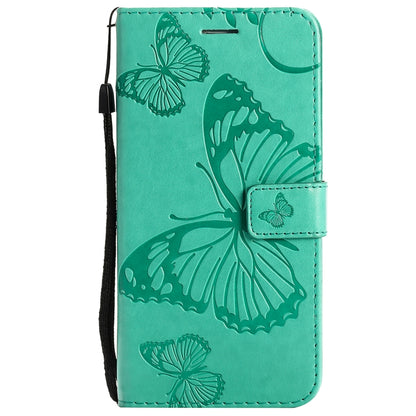 Pressed Printing Butterfly Pattern Horizontal Flip PU Leather Case with Holder & Card Slots & Wallet & Lanyard, For LG Stylo 7 5G / 4G, For OPPO A74 4G / F19 4G, For OPPO A94 5G / F19 Pro / Reno 5F, For OPPO A93 5G / A74 5G                             ...