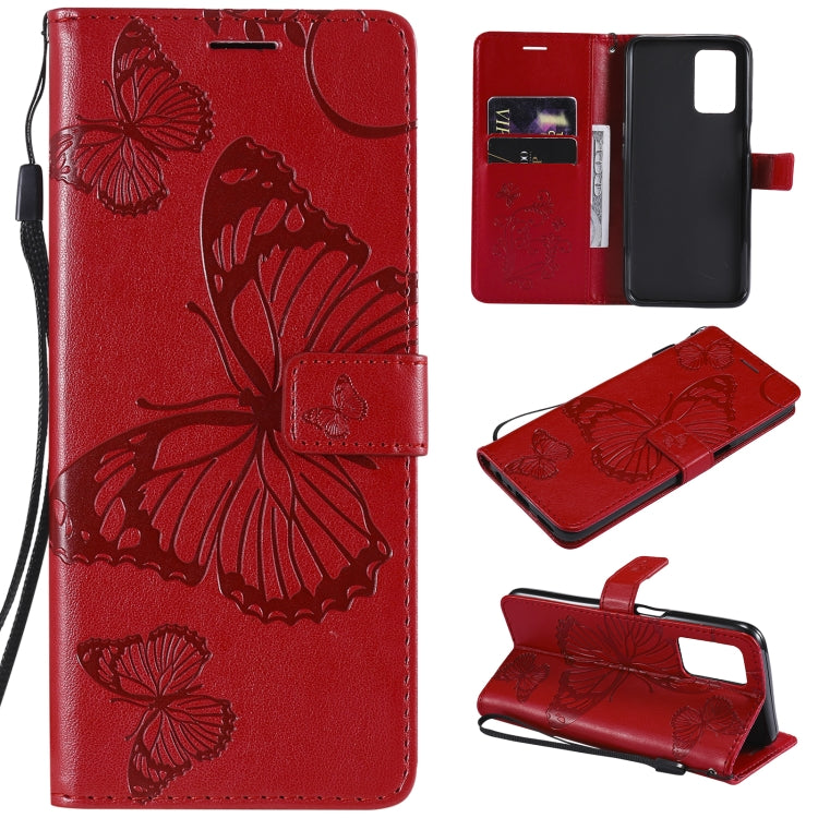Pressed Printing Butterfly Pattern Horizontal Flip PU Leather Case with Holder & Card Slots & Wallet & Lanyard, For LG Stylo 7 5G / 4G, For OPPO A74 4G / F19 4G, For OPPO A94 5G / F19 Pro / Reno 5F, For OPPO A93 5G / A74 5G                             ...