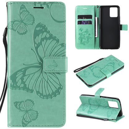 Pressed Printing Butterfly Pattern Horizontal Flip PU Leather Case with Holder & Card Slots & Wallet & Lanyard, For LG Stylo 7 5G / 4G, For OPPO A74 4G / F19 4G, For OPPO A94 5G / F19 Pro / Reno 5F, For OPPO A93 5G / A74 5G                             ...