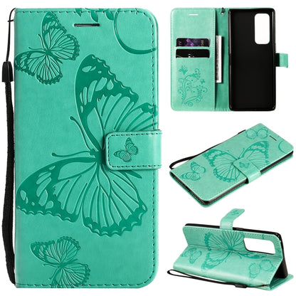 Pressed Printing Butterfly Pattern Horizontal Flip PU Leather Case with Holder & Card Slots & Wallet & Lanyard, For LG Stylo 7 5G / 4G, For OPPO A74 4G / F19 4G, For OPPO A94 5G / F19 Pro / Reno 5F, For OPPO A93 5G / A74 5G                             ...