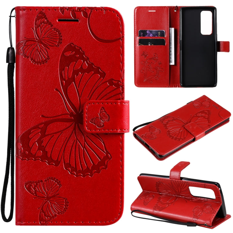Pressed Printing Butterfly Pattern Horizontal Flip PU Leather Case with Holder & Card Slots & Wallet & Lanyard, For LG Stylo 7 5G / 4G, For OPPO A74 4G / F19 4G, For OPPO A94 5G / F19 Pro / Reno 5F, For OPPO A93 5G / A74 5G                             ...