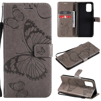 Pressed Printing Butterfly Pattern Horizontal Flip PU Leather Case with Holder & Card Slots & Wallet & Lanyard, For LG Stylo 7 5G / 4G, For OPPO A74 4G / F19 4G, For OPPO A94 5G / F19 Pro / Reno 5F, For OPPO A93 5G / A74 5G                             ...