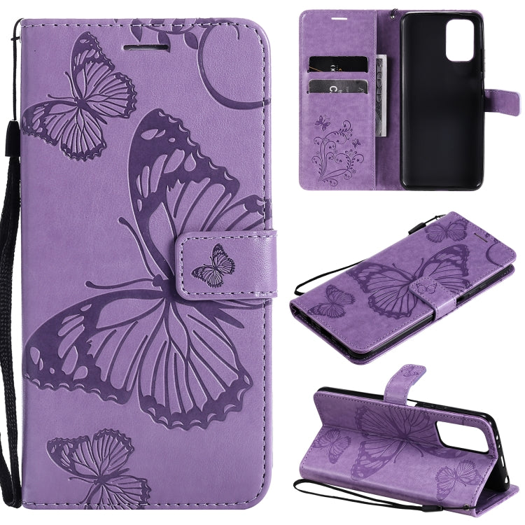 Pressed Printing Butterfly Pattern Horizontal Flip PU Leather Case with Holder & Card Slots & Wallet & Lanyard, For LG Stylo 7 5G / 4G, For OPPO A74 4G / F19 4G, For OPPO A94 5G / F19 Pro / Reno 5F, For OPPO A93 5G / A74 5G                             ...