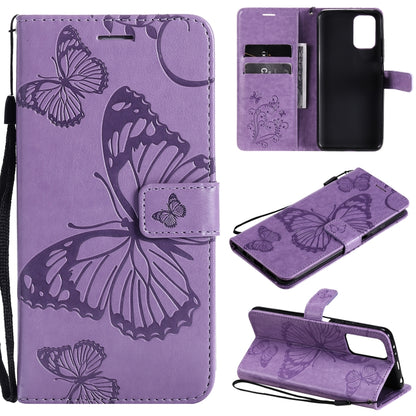 Pressed Printing Butterfly Pattern Horizontal Flip PU Leather Case with Holder & Card Slots & Wallet & Lanyard, For LG Stylo 7 5G / 4G, For OPPO A74 4G / F19 4G, For OPPO A94 5G / F19 Pro / Reno 5F, For OPPO A93 5G / A74 5G                             ...
