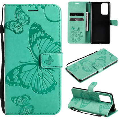 Pressed Printing Butterfly Pattern Horizontal Flip PU Leather Case with Holder & Card Slots & Wallet & Lanyard, For LG Stylo 7 5G / 4G, For OPPO A74 4G / F19 4G, For OPPO A94 5G / F19 Pro / Reno 5F, For OPPO A93 5G / A74 5G                             ...