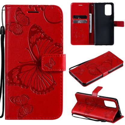 Pressed Printing Butterfly Pattern Horizontal Flip PU Leather Case with Holder & Card Slots & Wallet & Lanyard, For LG Stylo 7 5G / 4G, For OPPO A74 4G / F19 4G, For OPPO A94 5G / F19 Pro / Reno 5F, For OPPO A93 5G / A74 5G                             ...