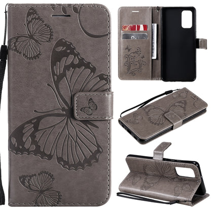 Pressed Printing Butterfly Pattern Horizontal Flip PU Leather Case with Holder & Card Slots & Wallet & Lanyard, For LG Stylo 7 5G / 4G, For OPPO A74 4G / F19 4G, For OPPO A94 5G / F19 Pro / Reno 5F, For OPPO A93 5G / A74 5G                             ...