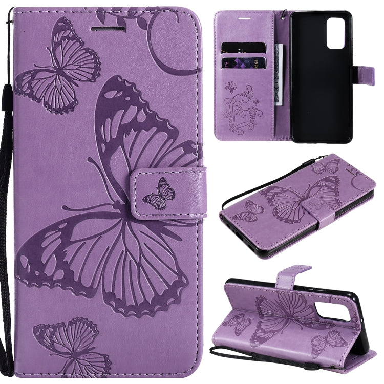 Pressed Printing Butterfly Pattern Horizontal Flip PU Leather Case with Holder & Card Slots & Wallet & Lanyard, For LG Stylo 7 5G / 4G, For OPPO A74 4G / F19 4G, For OPPO A94 5G / F19 Pro / Reno 5F, For OPPO A93 5G / A74 5G                             ...