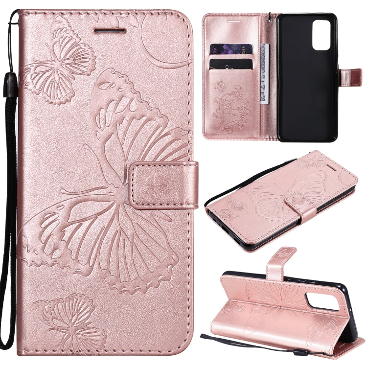 Pressed Printing Butterfly Pattern Horizontal Flip PU Leather Case with Holder & Card Slots & Wallet & Lanyard, For LG Stylo 7 5G / 4G, For OPPO A74 4G / F19 4G, For OPPO A94 5G / F19 Pro / Reno 5F, For OPPO A93 5G / A74 5G                             ...