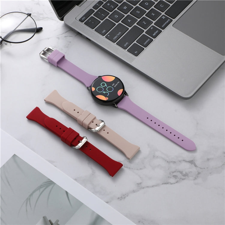 T-shaped Buckle Silicone Replacement Strap Watchband, 20mm, 22mm