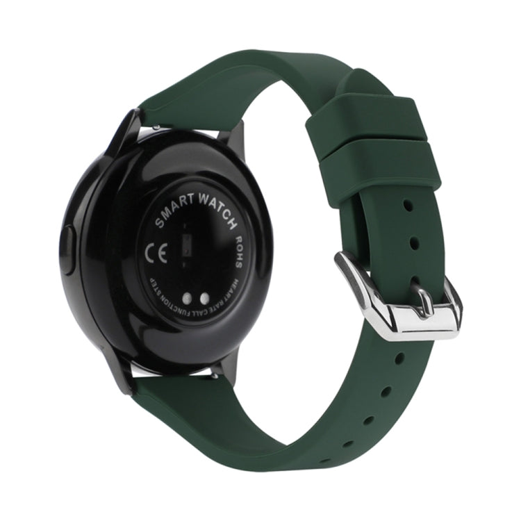 T-shaped Buckle Silicone Replacement Strap Watchband, 20mm, 22mm