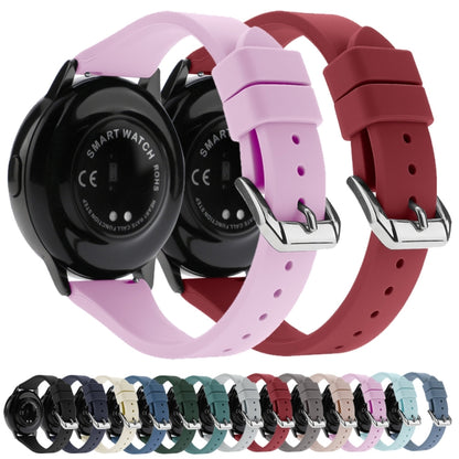 T-shaped Buckle Silicone Replacement Strap Watchband, 20mm, 22mm