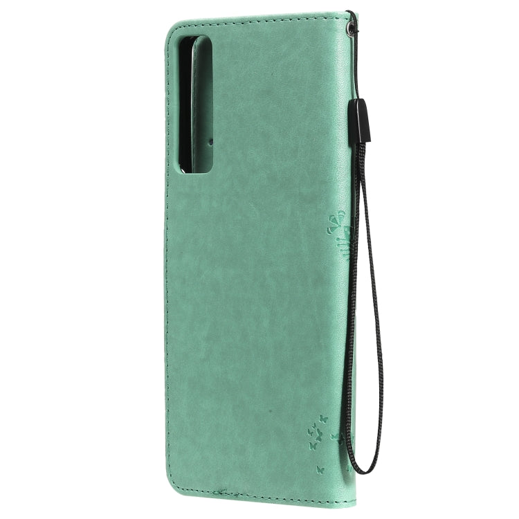 Tree & Cat Pattern Pressed Printing Horizontal Flip PU Leather Case with Holder & Card Slots & Wallet & Lanyard, For LG Stylo 7 5G / 4G, For OPPO F19 / A74 4G, For OPPO A93 5G / A74 5G, For OPPO A94 4G / F19 Pro / Reno 5F                               ...
