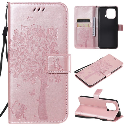 Tree & Cat Pattern Pressed Printing Horizontal Flip PU Leather Case with Holder & Card Slots & Wallet & Lanyard, For Xiaomi Redmi Note 10 4G, For Xiaomi Redmi Note 10 Pro, For Samsung Galaxy A32 4G, For Samsung Galaxy S21 FE, For Xiaomi Mi 11 Lite 5G  ...