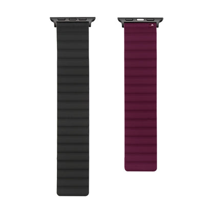 Silicone Magnetic Replacement Strap Watchband, For Apple Watch Series 7  41mm / & 6 & SE & 5 & 4 40mm, For Apple Watch Series  7  45mm / & 6 & SE & 5 & 4 44mm