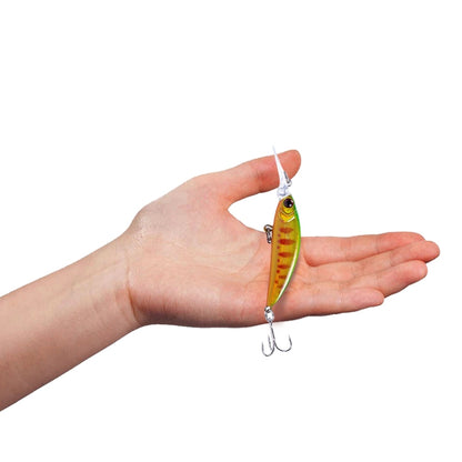 HENGJIA Long Throw Bionic Cocked Mouth Fake Bait Fishing Three-jaw Treble Hooks, 10 PCS 1, 10 PCS 2, 10 PCS 3, 10 PCS 4, 10 PCS 5, 10 PCS 6