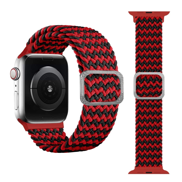 Buckle Braided Elastic Strap Watch Band For Apple Watch Series 9&8&7 41mm / SE 3&SE 2&6&SE&5&4 40mm / 3&2&1 38mm(Rainbow Color), For Apple Watch Ultra 49mm / Series 8&7 45mm / SE 2&6&SE&5&4 44mm / 3&2&1 42mm���������������������������������������������...