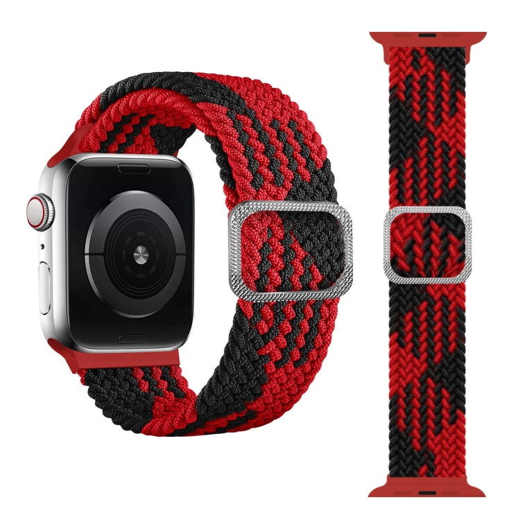 Buckle Braided Elastic Strap Watch Band For Apple Watch Series 9&8&7 41mm / SE 3&SE 2&6&SE&5&4 40mm / 3&2&1 38mm(Rainbow Color), For Apple Watch Ultra 49mm / Series 8&7 45mm / SE 2&6&SE&5&4 44mm / 3&2&1 42mm���������������������������������������������...