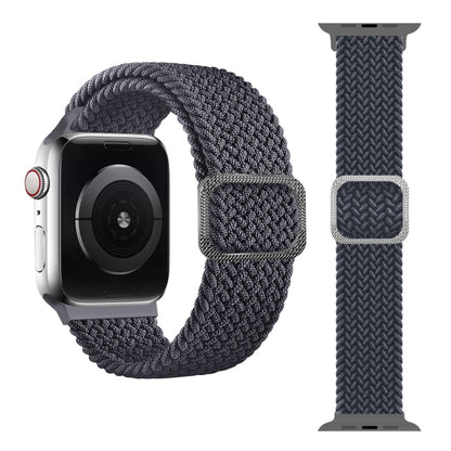 Buckle Braided Elastic Strap Watch Band For Apple Watch Series 9&8&7 41mm / SE 3&SE 2&6&SE&5&4 40mm / 3&2&1 38mm(Rainbow Color), For Apple Watch Ultra 49mm / Series 8&7 45mm / SE 2&6&SE&5&4 44mm / 3&2&1 42mm���������������������������������������������...