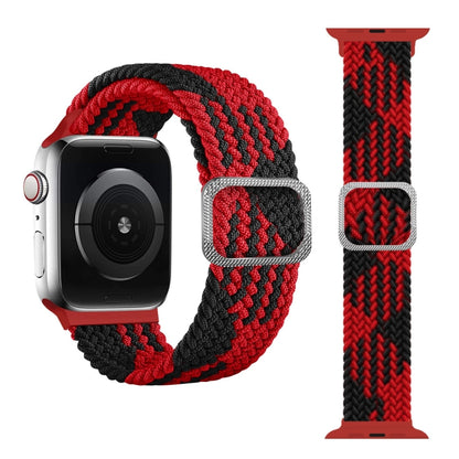 Buckle Braided Elastic Strap Watch Band For Apple Watch Series 9&8&7 41mm / SE 3&SE 2&6&SE&5&4 40mm / 3&2&1 38mm(Rainbow Color), For Apple Watch Ultra 49mm / Series 8&7 45mm / SE 2&6&SE&5&4 44mm / 3&2&1 42mm���������������������������������������������...