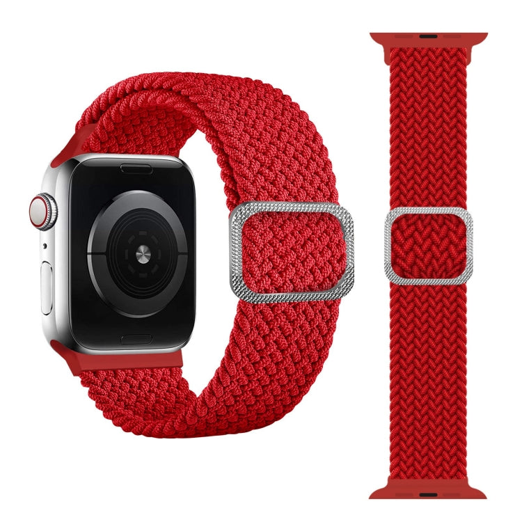 Buckle Braided Elastic Strap Watch Band For Apple Watch Series 9&8&7 41mm / SE 3&SE 2&6&SE&5&4 40mm / 3&2&1 38mm(Rainbow Color), For Apple Watch Series 8&7 41mm / SE 2&6&SE&5&4 40mm / 3&2&1 38mm                                                          ...