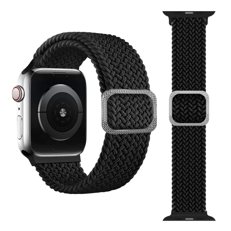 Buckle Braided Elastic Strap Watch Band For Apple Watch Series 9&8&7 41mm / SE 3&SE 2&6&SE&5&4 40mm / 3&2&1 38mm(Rainbow Color), For Apple Watch Series 8&7 41mm / SE 2&6&SE&5&4 40mm / 3&2&1 38mm                                                          ...