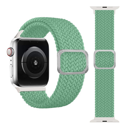Buckle Braided Elastic Strap Watch Band For Apple Watch Series 9&8&7 41mm / SE 3&SE 2&6&SE&5&4 40mm / 3&2&1 38mm(Rainbow Color), For Apple Watch Series 8&7 41mm / SE 2&6&SE&5&4 40mm / 3&2&1 38mm                                                          ...