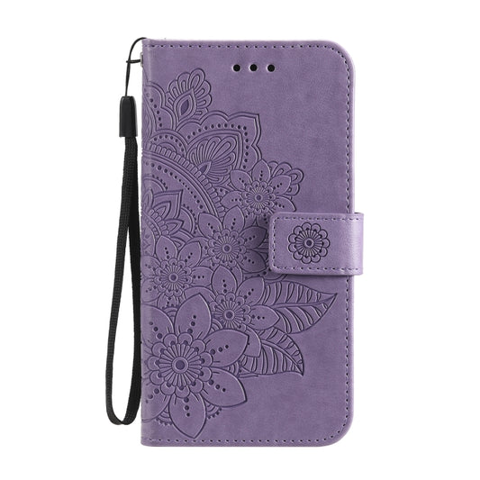 7-petal Flowers Embossing Pattern Horizontal Flip PU Leather Case with Holder & Card Slots & Wallet & Photo Frame, For OPPO A7 / A5s, For OPPO A9 2020 / A5 2020, For OPPO A15 / A15s, For OPPO A52 / A72 4G / A92, For OPPO A53 / A33 / A32, For OPPO A54 4...
