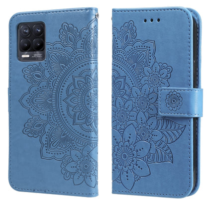 7-petal Flowers Embossing Pattern Horizontal Flip PU Leather Case with Holder & Card Slots & Wallet & Photo Frame, For OPPO A7 / A5s, For OPPO A9 2020 / A5 2020, For OPPO A15 / A15s, For OPPO A52 / A72 4G / A92, For OPPO A53 / A33 / A32, For OPPO A54 4...