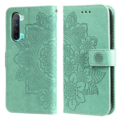 7-petal Flowers Embossing Pattern Horizontal Flip PU Leather Case with Holder & Card Slots & Wallet & Photo Frame, For OPPO A7 / A5s, For OPPO A9 2020 / A5 2020, For OPPO A15 / A15s, For OPPO A52 / A72 4G / A92, For OPPO A53 / A33 / A32, For OPPO A54 4...