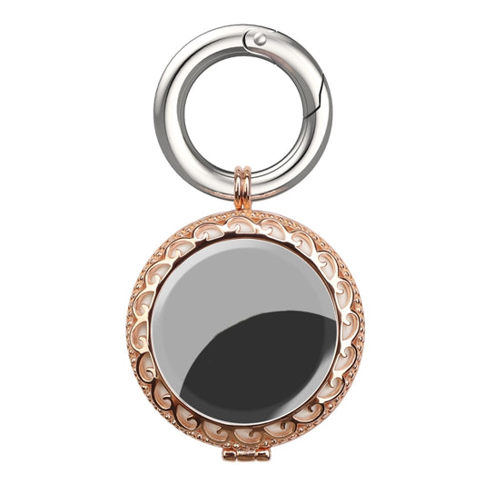Coque de protection antichoc en cuivre avec porte-clés et boucle, pour AirTag 2e génération / AirTag 1re génération