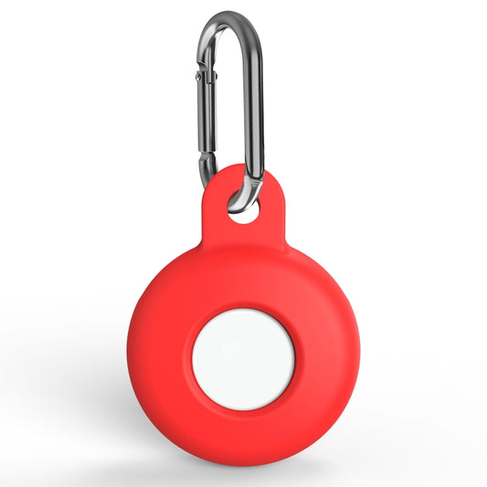 Anti-scratch Silicone Shockproof Protective Cover Case with Carabiner, For AirTag