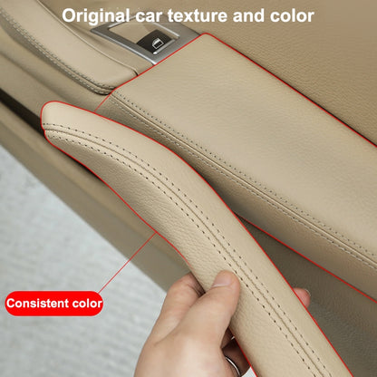 Car Leather Left Side Inner Door Handle Assembly 51417225854 for BMW 5 Series F10 / F18 2011-2017, Left Side (Black), Left Side (Beige), Left Side (Creamy-white), Left Side (Grey), Left Side (Wine Red), Left Side (Mocha)